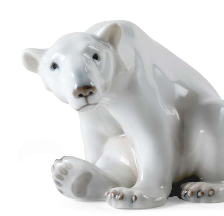 Royal Copenhagen decoratie zittende ijsbeer, 12 cm Royal Copenhagen