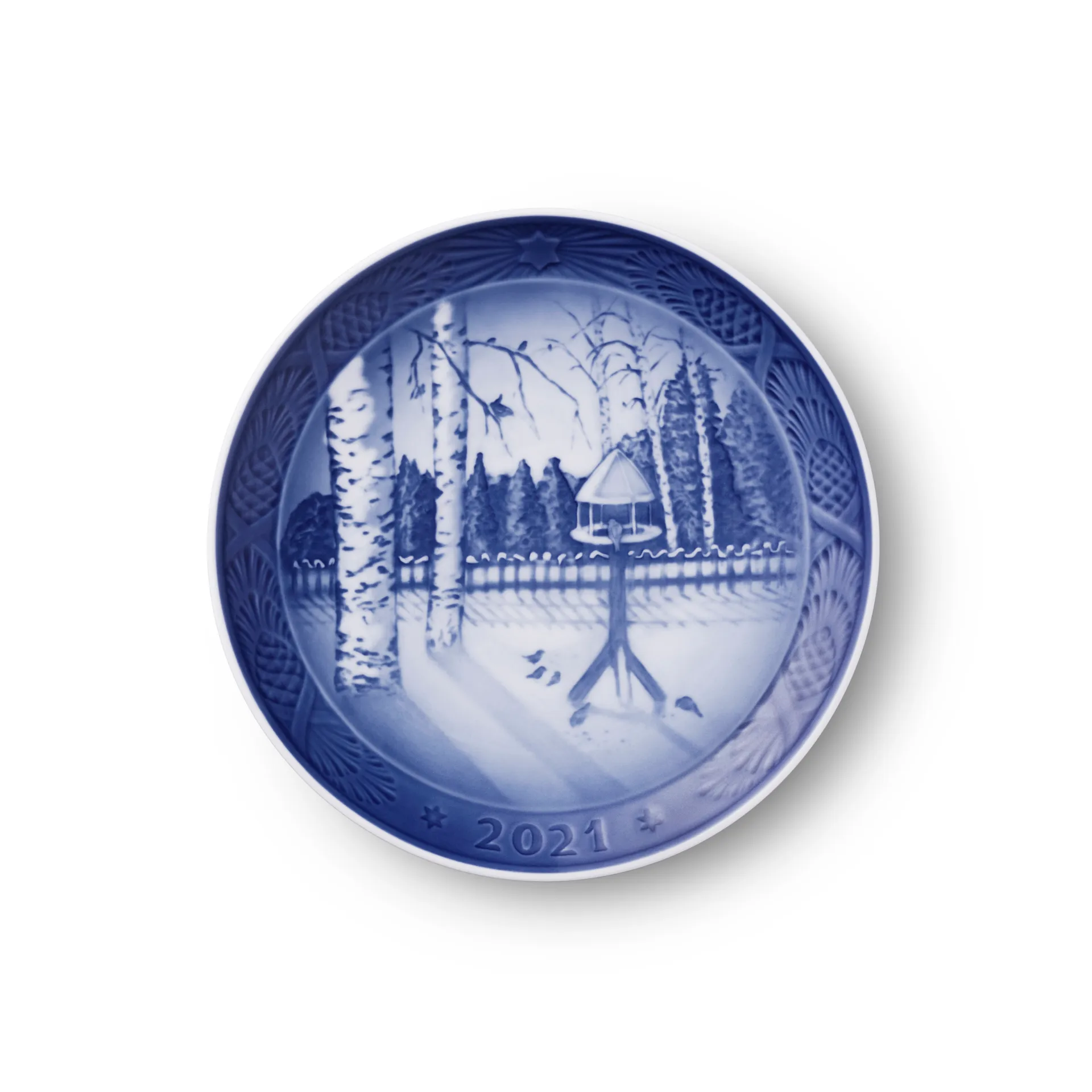 Royal Copenhagen kerstbord 2021, Blauw Royal Copenhagen