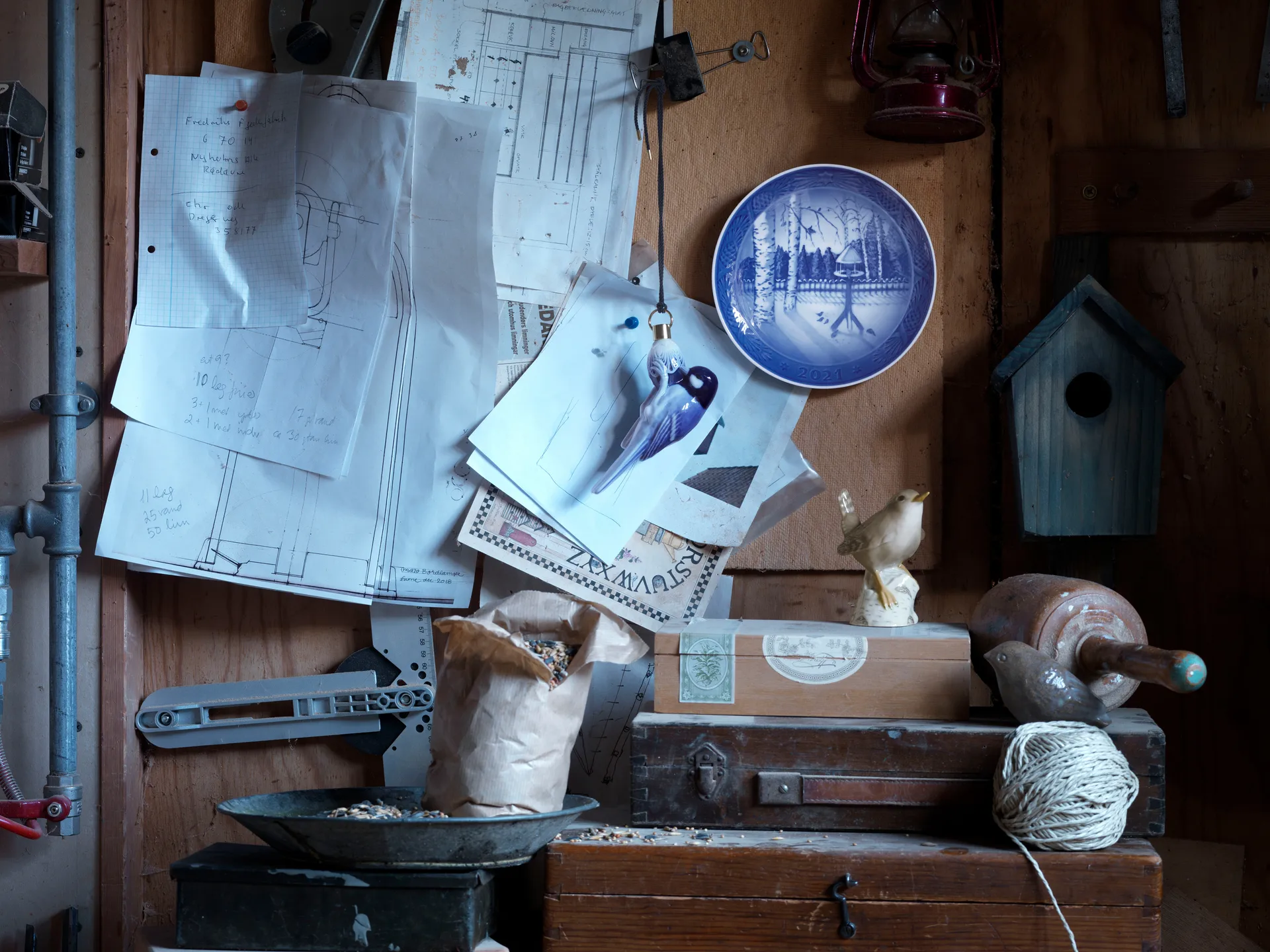 Royal Copenhagen kerstbord 2021, Blauw Royal Copenhagen