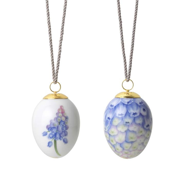 Royal Copenhagen paaseihanger 2023 - Blauwe druifjes knop-kroonblad 2 st. - Royal Copenhagen