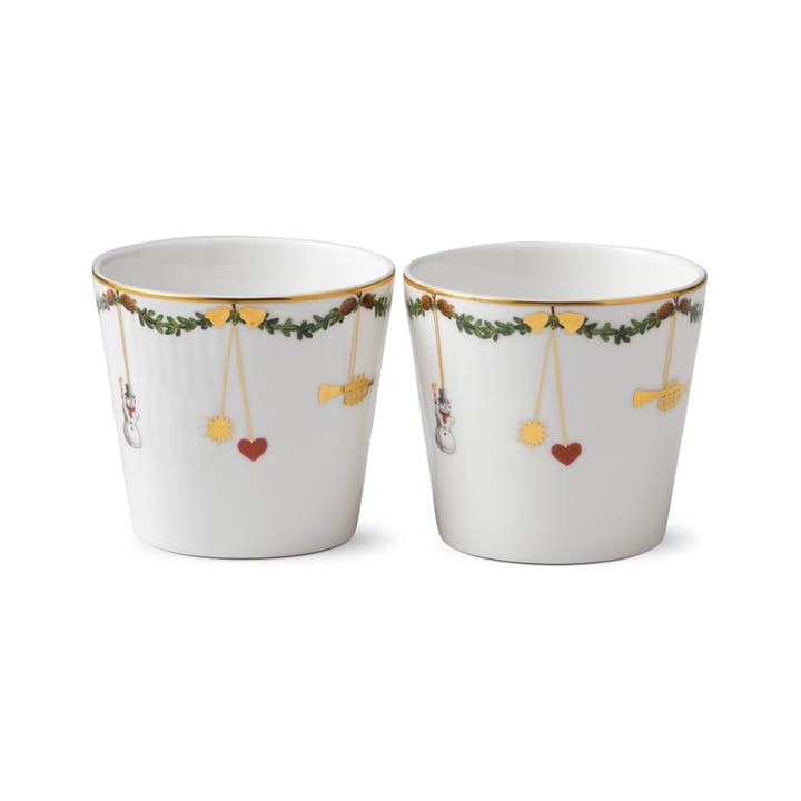 Star Fluted Christmas beker - 2-pack, 30 cl. Royal Copenhagen