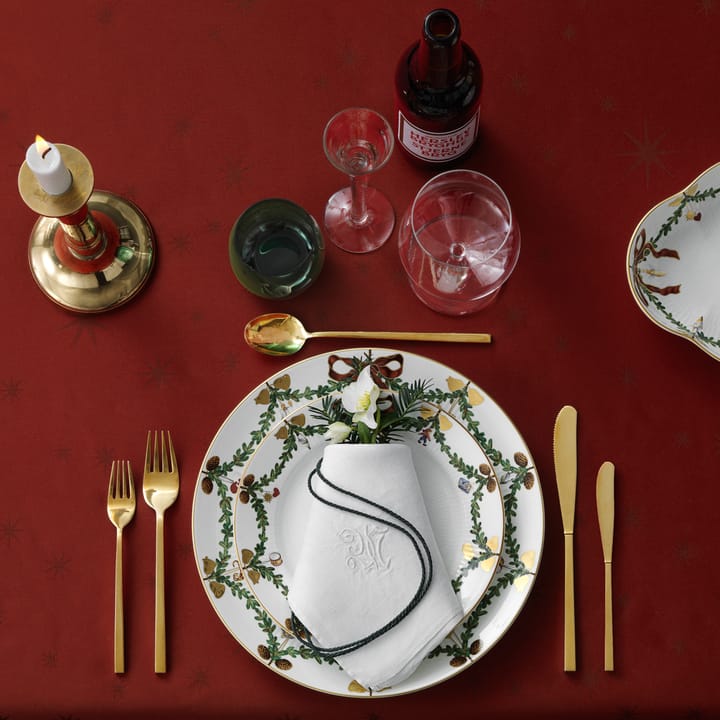 Star Fluted Christmas bord, Ø 19 cm. Royal Copenhagen