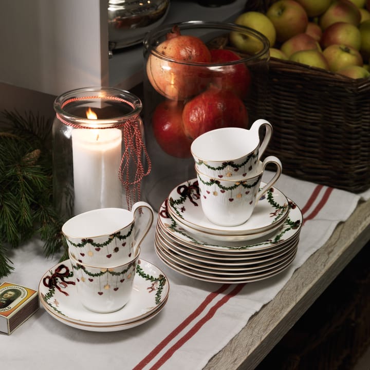 Star Fluted Christmas bord, Ø 19 cm. Royal Copenhagen