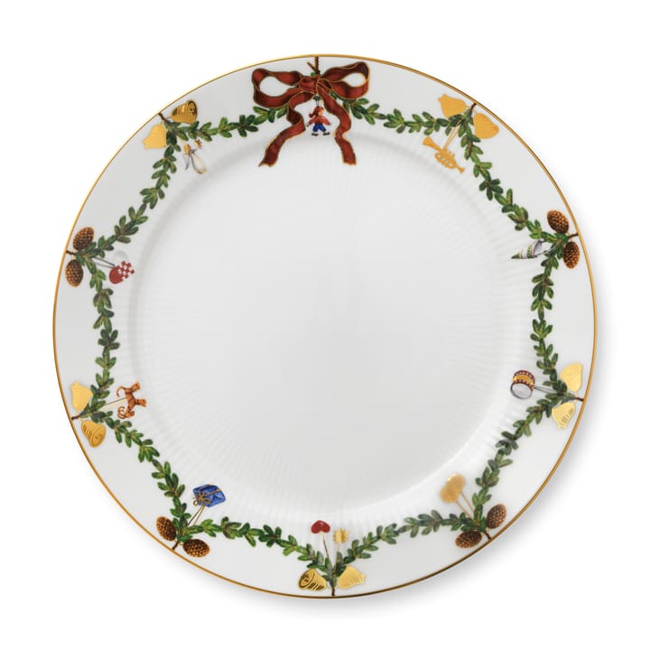 Star Fluted Christmas bord, Ø 27 cm. Royal Copenhagen
