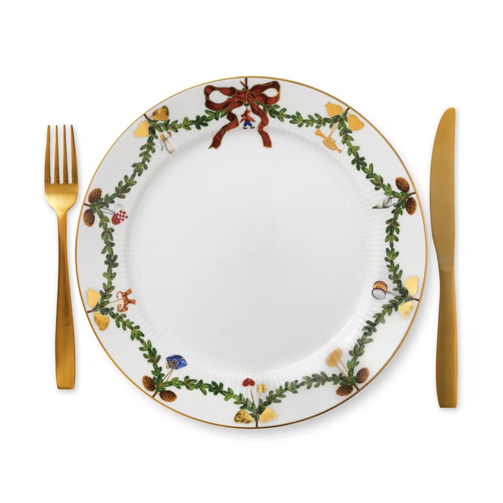 Star Fluted Christmas bord, Ø 27 cm. Royal Copenhagen