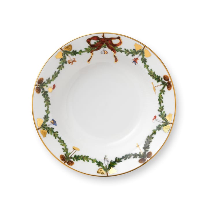 Star Fluted Christmas diep bord - Ø 17 cm. - Royal Copenhagen