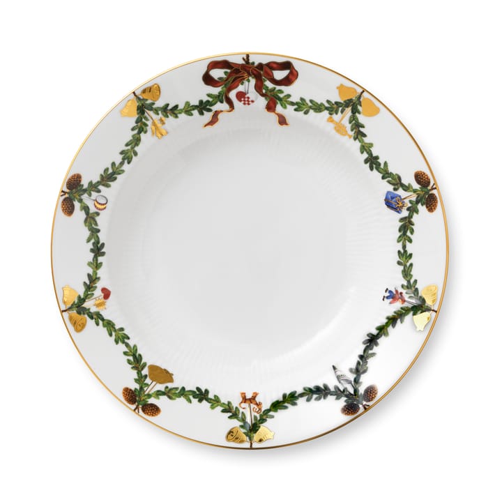 Star Fluted Christmas diep bord - Ø 24 cm. - Royal Copenhagen