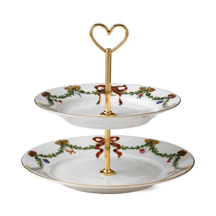 Star Fluted Christmas étagère - 23 cm. - Royal Copenhagen