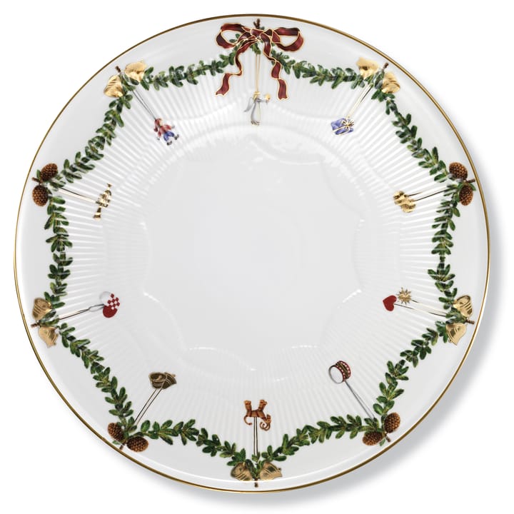 Star Fluted Christmas etagère - 32 cm - Royal Copenhagen
