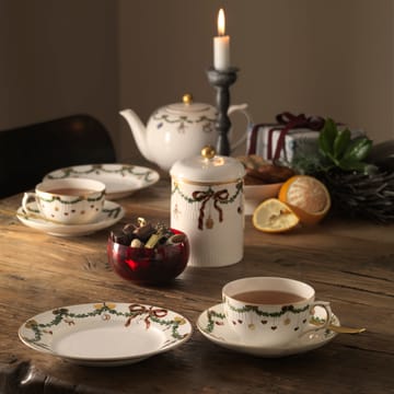 Star Fluted Christmas kop en schotel - 32 cl. - laag oor - Royal Copenhagen