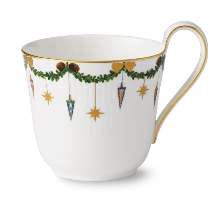 Star Fluted Christmas kop met hoog oor - 33 cl - Royal Copenhagen