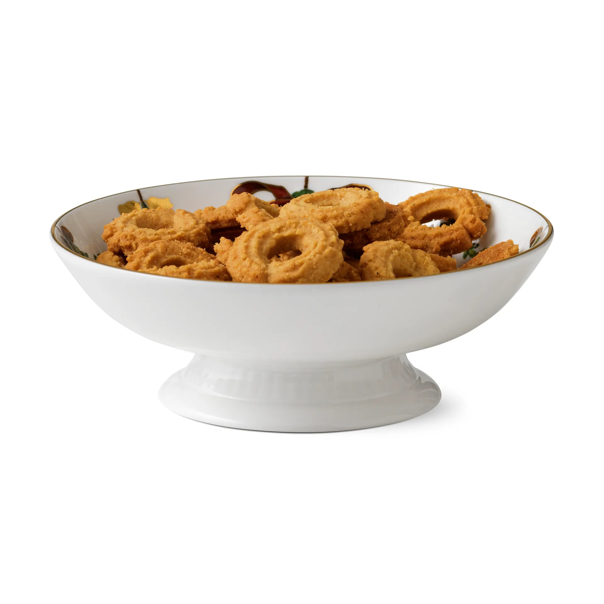 Star Fluted Christmas schaal op voet, 6 cm. Royal Copenhagen