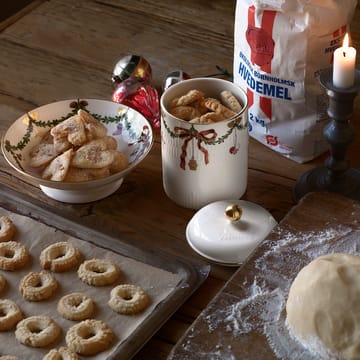 Star Fluted Christmas schaal op voet - 6 cm. - Royal Copenhagen
