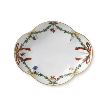 Star Fluted Christmas serveerbord - Ø 18 cm. - Royal Copenhagen