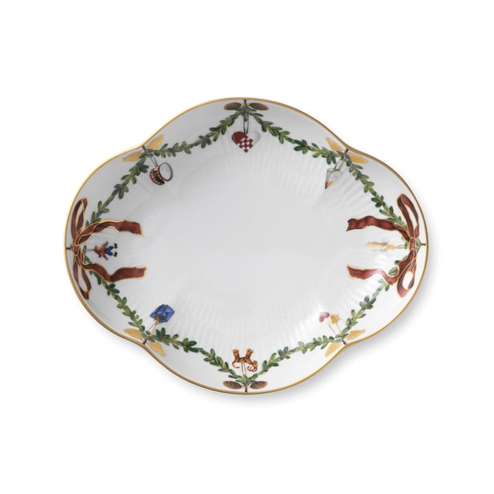 Star Fluted Christmas serveerbord - Ø 18 cm. - Royal Copenhagen