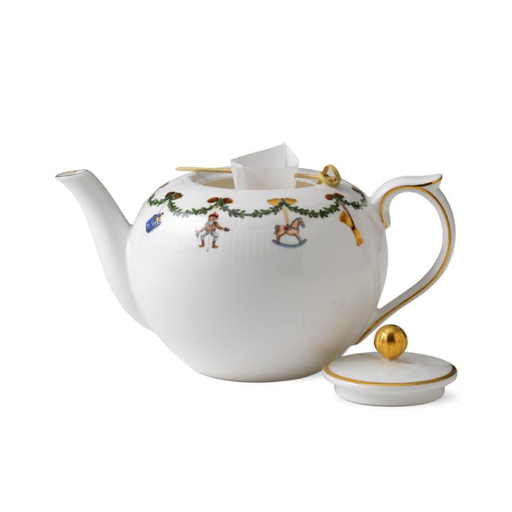 Star Fluted Christmas theepot, 140 cl. Royal Copenhagen