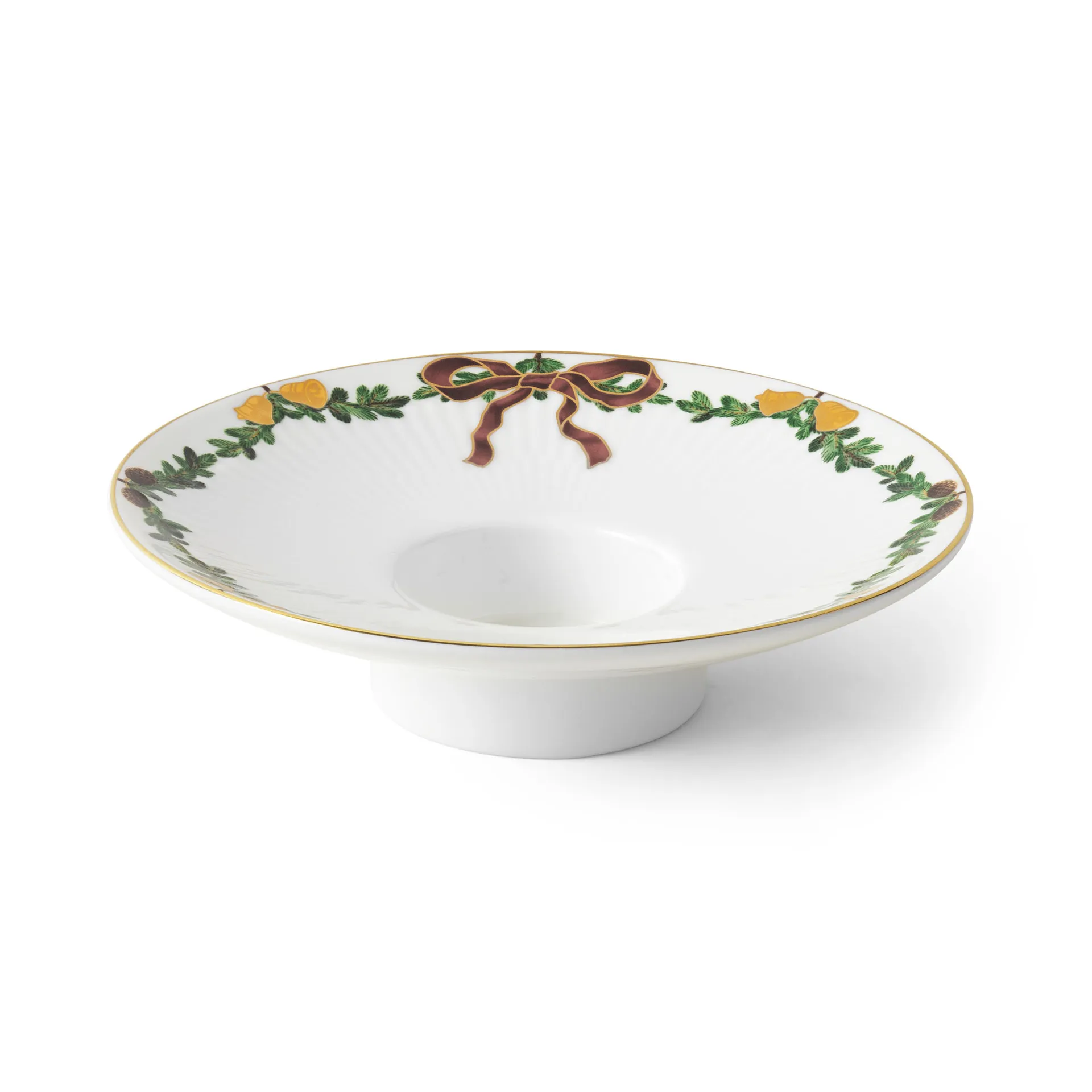 Star Fluted Christmas waxinelichtjeshouder Ø15,5 cm, Wit Royal Copenhagen