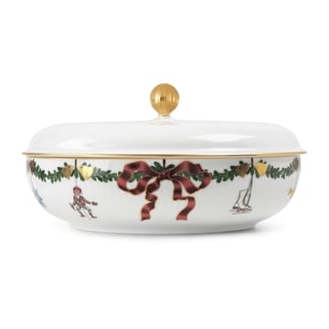 Star Fluted kom met deksel - Ø21 cm - Royal Copenhagen