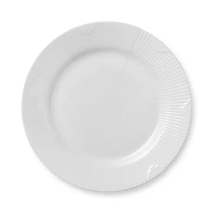 White Elements bord, Ø 22 cm. Royal Copenhagen