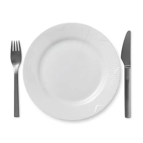 White Elements bord, Ø 22 cm. Royal Copenhagen
