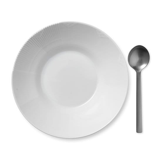 White Elements diep bord, Ø 25 cm Royal Copenhagen