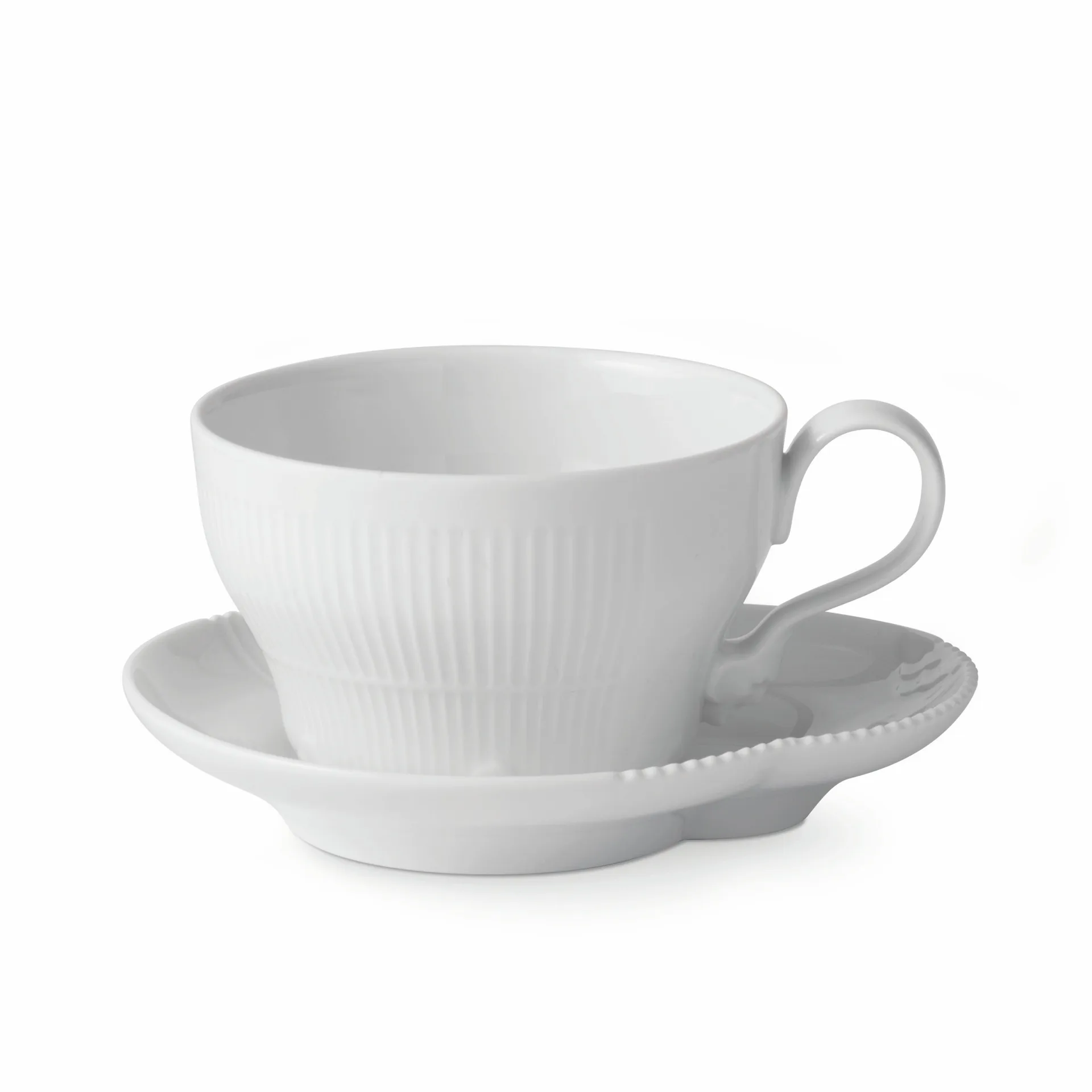 White Elements kop met schotel 26 cl., 26 cl. Royal Copenhagen