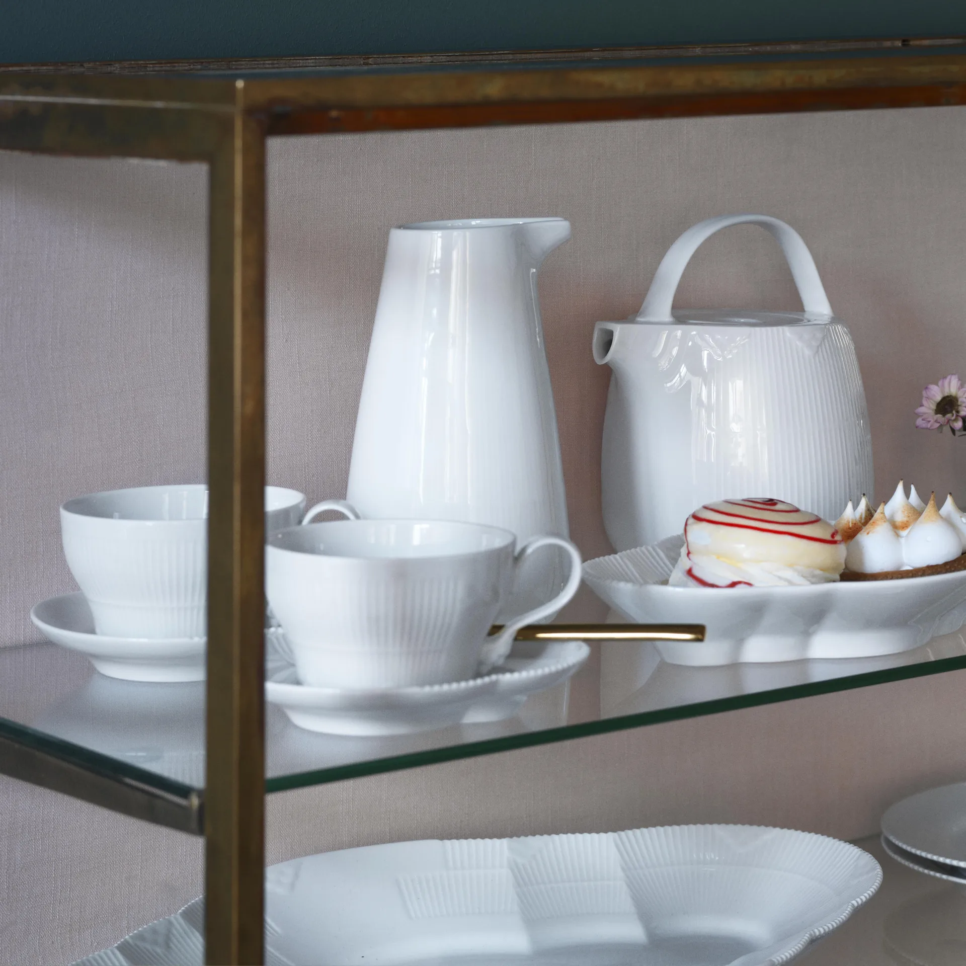 White Elements kop met schotel 26 cl., 26 cl. Royal Copenhagen