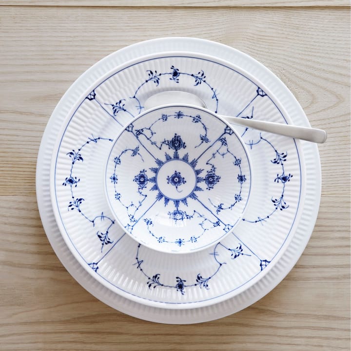 White Fluted bord, Ø 27 cm Royal Copenhagen