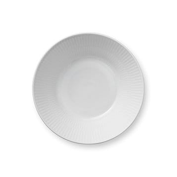 White Fluted diep bord 2, Ø 17 cm Royal Copenhagen