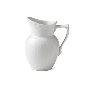 White Fluted Half Lace melkkan - 17 cl. - Royal Copenhagen