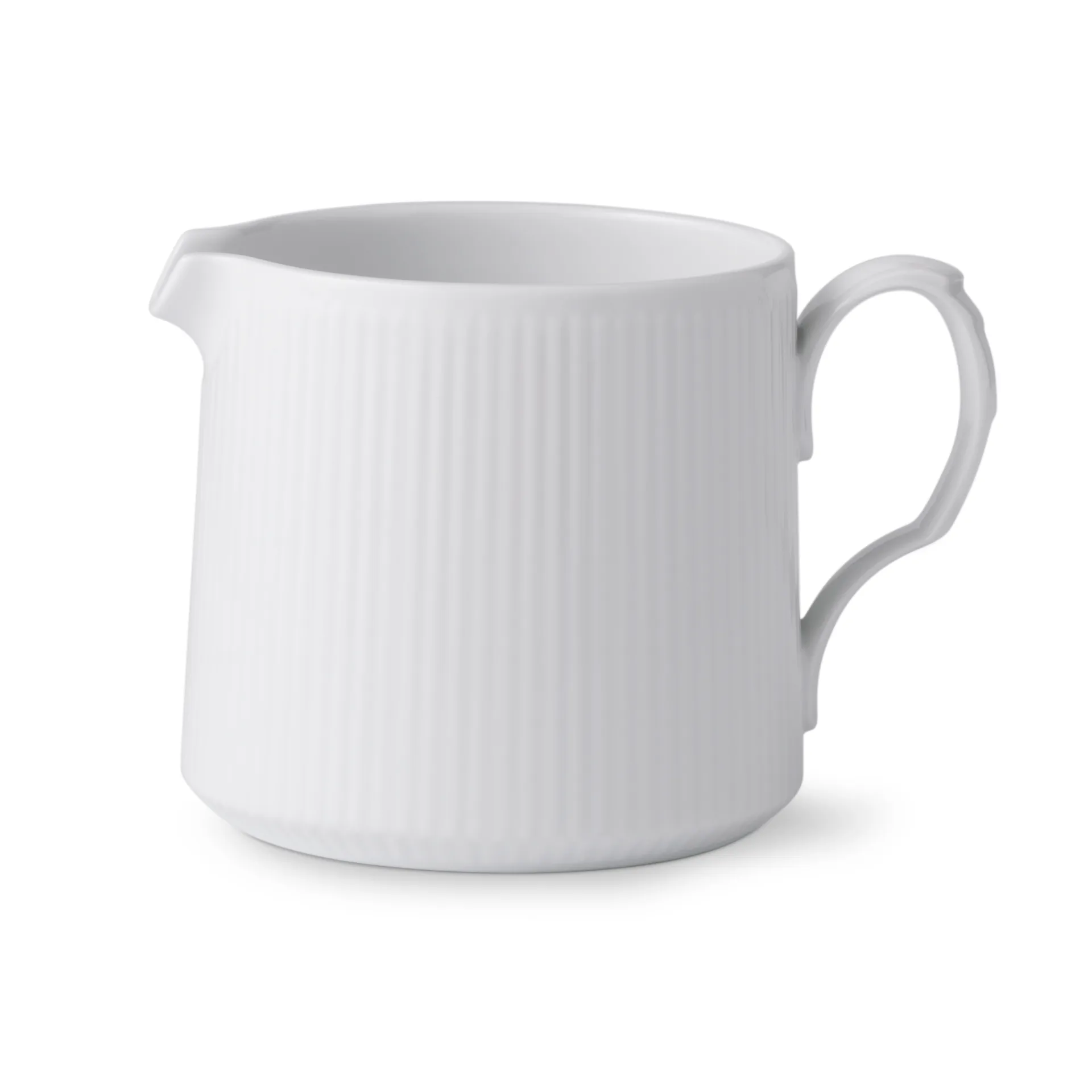 White Fluted Half Lace moderne kan met halve kanten rand, 70 cl Royal Copenhagen