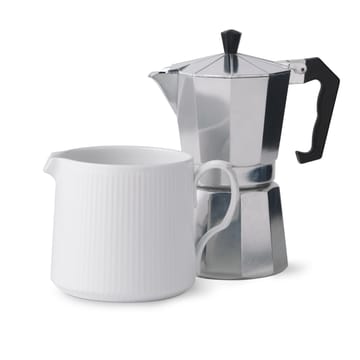 White Fluted Half Lace moderne kan met halve kanten rand - 70 cl - Royal Copenhagen