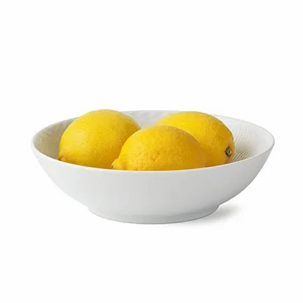 White Fluted Half Lace schaal, 1,1 l. Royal Copenhagen