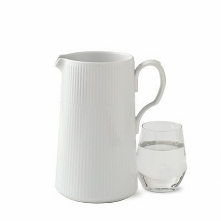 White Fluted kan met handvat, 1,5 l Royal Copenhagen