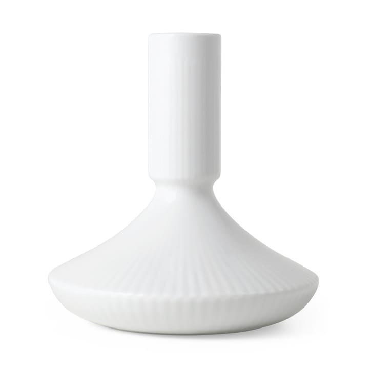 White Fluted kandelaar 12 cm - Wit - Royal Copenhagen