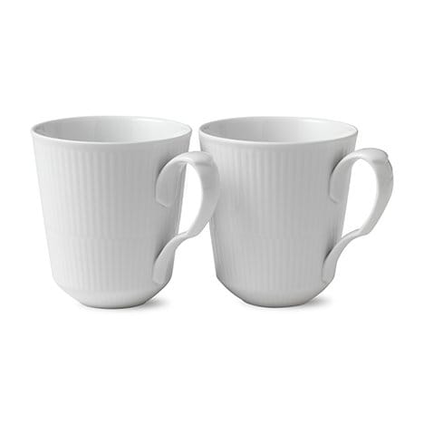 White Fluted mok 2 delig - 37 cl - Royal Copenhagen