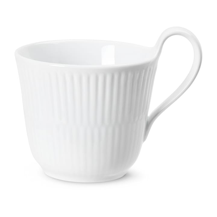 White Fluted mok met hoog oor - 25 cl - Royal Copenhagen