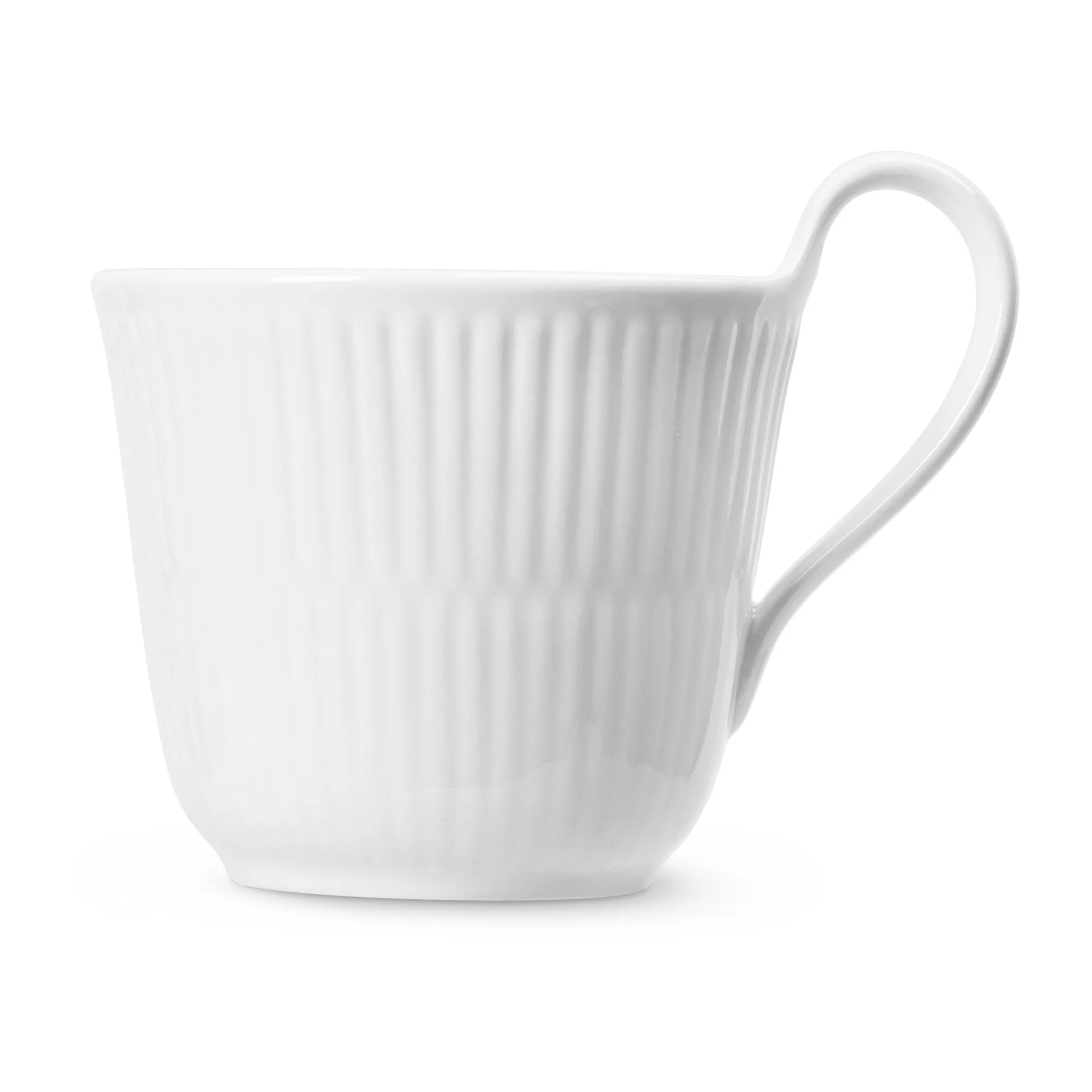 White Fluted mok met hoog oor, 25 cl Royal Copenhagen