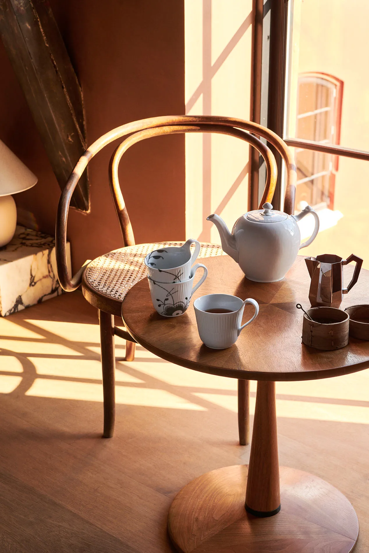 White Fluted mok met hoog oor, 25 cl Royal Copenhagen