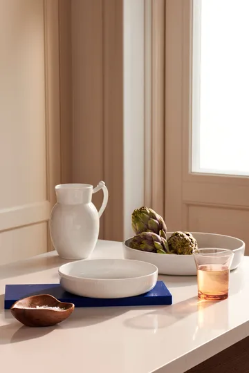 White Fluted ovenschaal Ø27 cm - White - Royal Copenhagen