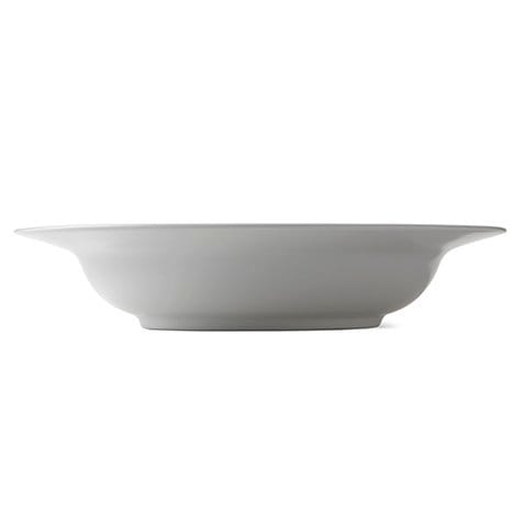 White Fluted pastabord met rand, Ø 30 cm Royal Copenhagen