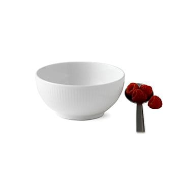 White Fluted schaal, Ø 13 cm Royal Copenhagen