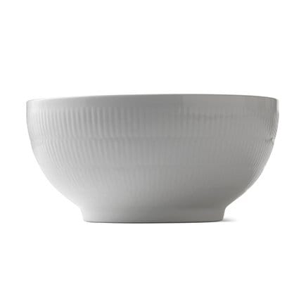 White Fluted schaal - Ø 24 cm - Royal Copenhagen