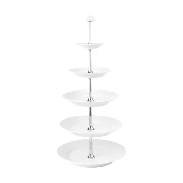 White Fluted schaal met 5 verdiepingen - White - Royal Copenhagen