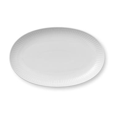 White Fluted schaal ovaal - Ø 23 cm. - Royal Copenhagen