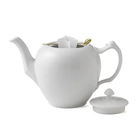 White Fluted theepot, 100 cl. Royal Copenhagen