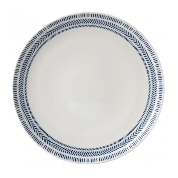Dark Blue Chevron bord, 28 cm Royal Doulton