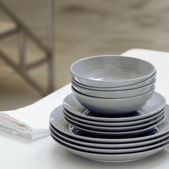 Maze bordenset 12-delig, donkergrijs Royal Doulton