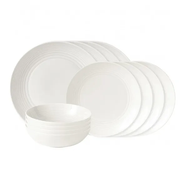 Maze bordenset 12-delig, wit Royal Doulton