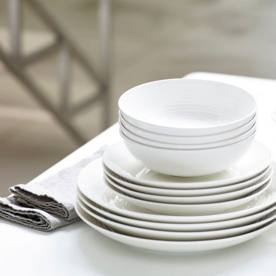 Maze bordenset 12-delig, wit Royal Doulton